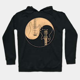 Guitars Yin Yang Electric Guitarist'S Gas Hoodie